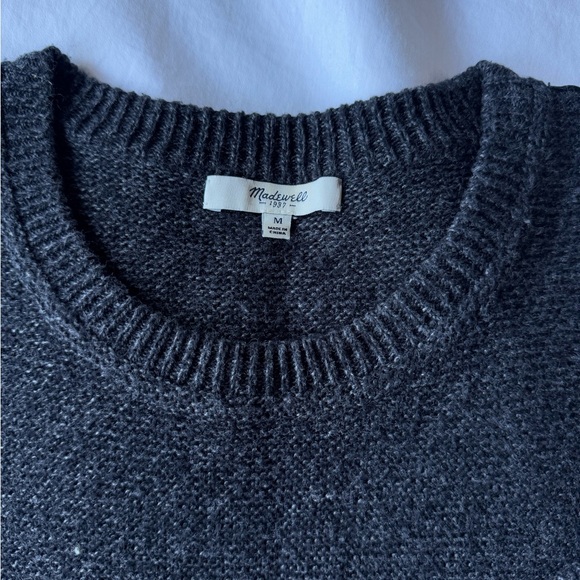Cozy Charcoal Sweater | Madewell - Picture 2 of 6
